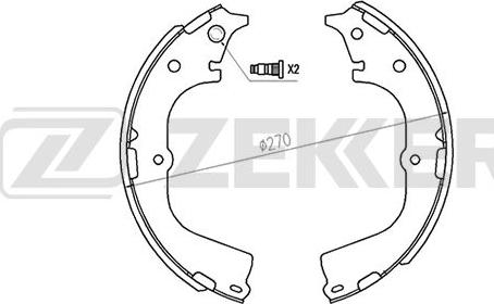 Zekkert BK-4121 - Əyləc Başlığı Dəsti furqanavto.az