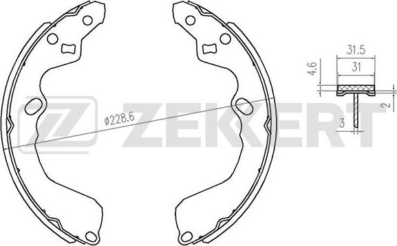 Zekkert BK-4127 - Əyləc Başlığı Dəsti furqanavto.az