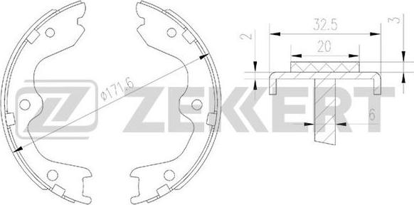 Zekkert BK-4171 - Əyləc Başlığı Dəsti furqanavto.az