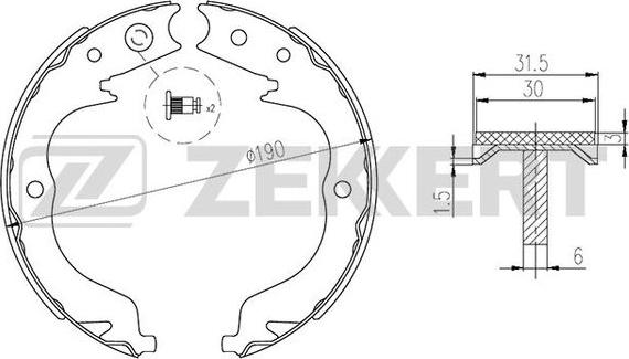 Zekkert BK-4307 - Əyləc Başlığı Dəsti furqanavto.az