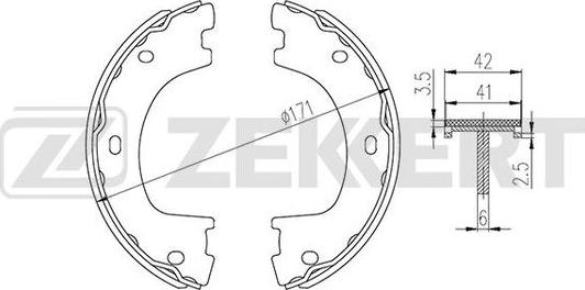 Zekkert BK-4335 - Əyləc Başlığı Dəsti furqanavto.az