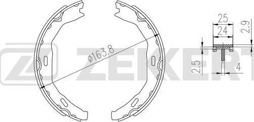 Zekkert BK-4326 - Əyləc Başlığı Dəsti furqanavto.az