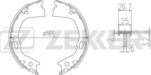 Zekkert BK-4373 - Əyləc Başlığı Dəsti furqanavto.az