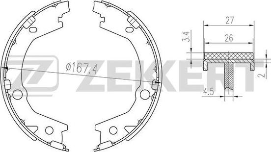 Zekkert BK-4265 - Əyləc Başlığı Dəsti furqanavto.az