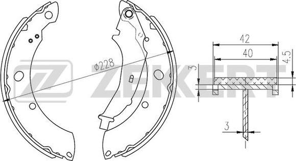 Zekkert BK-4266 - Əyləc Başlığı Dəsti furqanavto.az