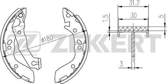 Zekkert BK-4217 - Əyləc Başlığı Dəsti furqanavto.az