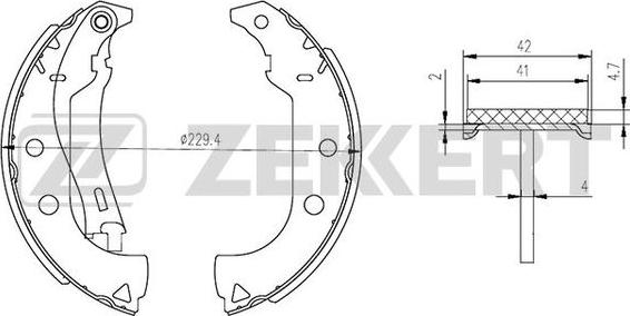 Zekkert BK-4281 - Əyləc Başlığı Dəsti furqanavto.az