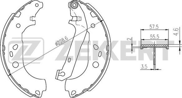 Zekkert BK-4279 - Əyləc Başlığı Dəsti furqanavto.az