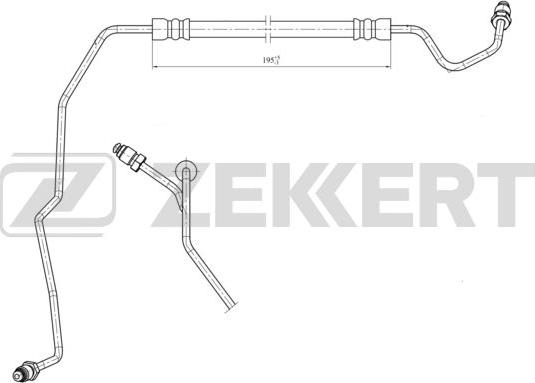 Zekkert BS-9443 - Əyləc şlanqı furqanavto.az