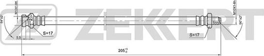 Zekkert BS-9404 - Əyləc şlanqı furqanavto.az