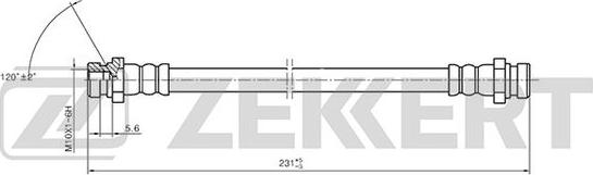 Zekkert BS-9411 - Əyləc şlanqı furqanavto.az