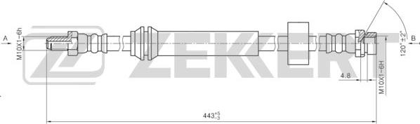 Zekkert BS-9428 - Əyləc şlanqı furqanavto.az