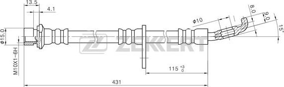 Zekkert BS-9479 - Əyləc şlanqı furqanavto.az