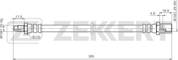 Zekkert BS-9502 - Əyləc şlanqı furqanavto.az