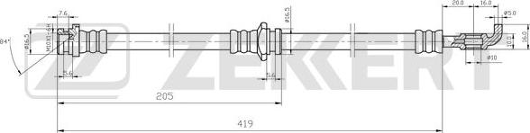 Zekkert BS-9519 - Əyləc şlanqı furqanavto.az