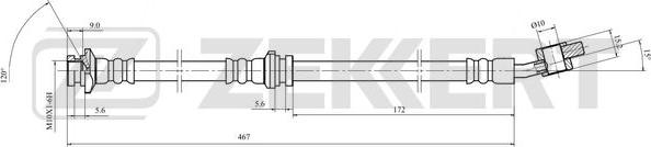 Zekkert BS-9514 - Əyləc şlanqı furqanavto.az