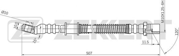 Zekkert BS-9526 - Əyləc şlanqı furqanavto.az