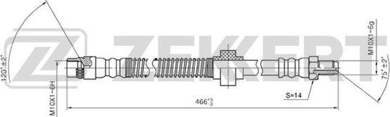 Zekkert BS-9097 - Əyləc şlanqı furqanavto.az