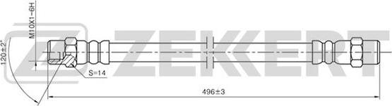 Zekkert BS-9035 - Əyləc şlanqı www.furqanavto.az