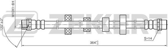 Zekkert BS-9074 - Əyləc şlanqı furqanavto.az