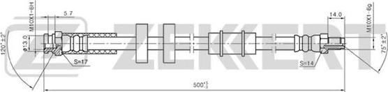 Zekkert BS-9168 - Əyləc şlanqı furqanavto.az