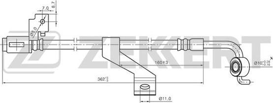 Zekkert BS-9162 - Əyləc şlanqı furqanavto.az