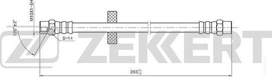 Zekkert BS-9398 - Əyləc şlanqı furqanavto.az