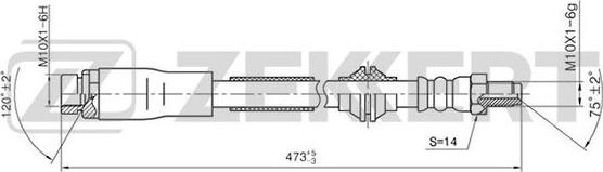 Zekkert BS-9312 - Əyləc şlanqı furqanavto.az