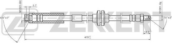 Zekkert BS-9249 - Əyləc şlanqı furqanavto.az