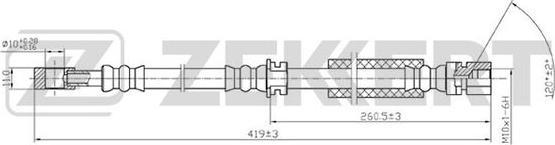 Zekkert BS-9214 - Əyləc şlanqı furqanavto.az