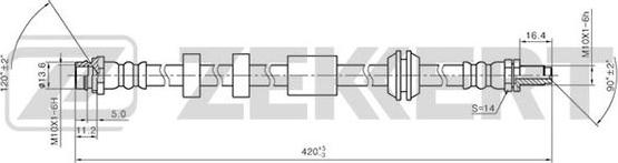 Zekkert BS-9211 - Əyləc şlanqı furqanavto.az