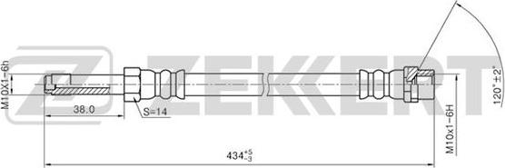 Zekkert BS-9270 - Əyləc şlanqı furqanavto.az