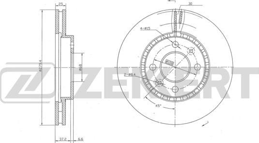 Zekkert BS-5944 - Əyləc Diski furqanavto.az