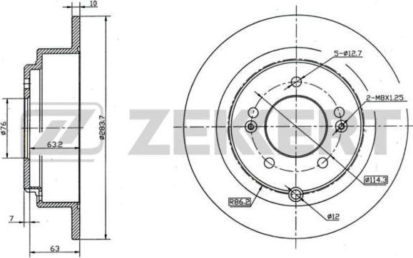 Zekkert BS-5947 - Əyləc Diski furqanavto.az