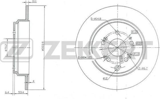 Zekkert BS-5950 - Əyləc Diski furqanavto.az