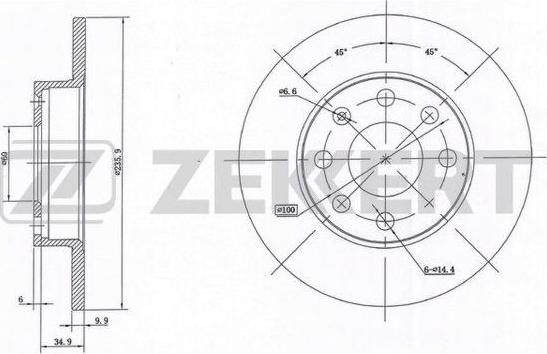 Zekkert BS-5958 - Əyləc Diski furqanavto.az