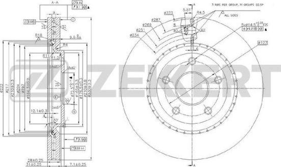 Zekkert BS-5900 - Əyləc Diski furqanavto.az