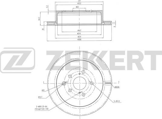 Zekkert BS-5908 - Əyləc Diski furqanavto.az