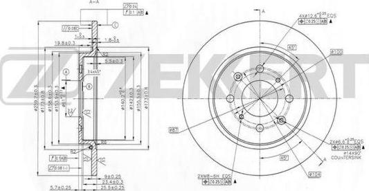 Zekkert BS-5903 - Əyləc Diski furqanavto.az