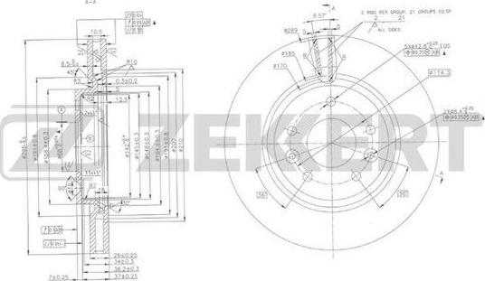 Zekkert BS-5917 - Əyləc Diski furqanavto.az