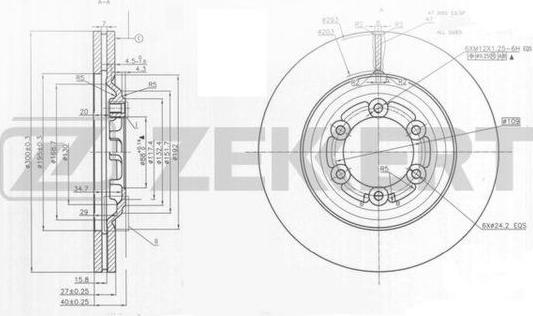 Zekkert BS-5984 - Əyləc Diski furqanavto.az