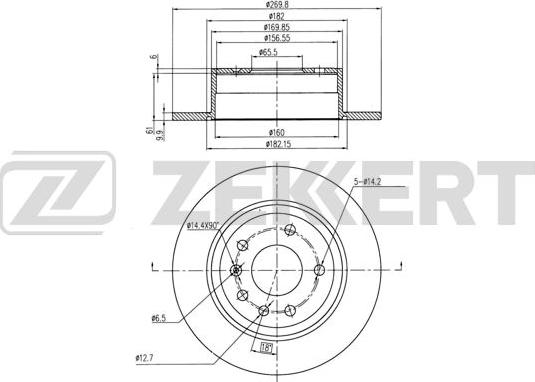 Zekkert BS-5981 - Əyləc Diski furqanavto.az