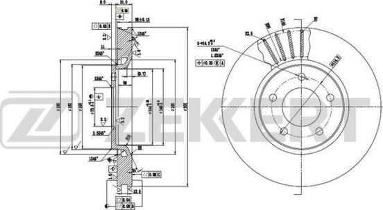 Zekkert BS-5934 - Əyləc Diski furqanavto.az