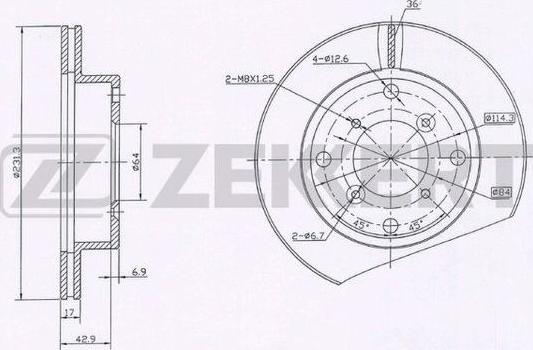 Zekkert BS-5930 - Əyləc Diski furqanavto.az