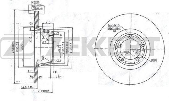 Zekkert BS-5979 - Əyləc Diski furqanavto.az