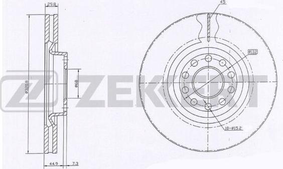 Zekkert BS-5976 - Əyləc Diski furqanavto.az