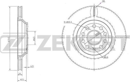 Zekkert BS-5973 - Əyləc Diski furqanavto.az