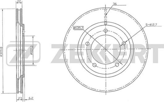 Zekkert BS-5496 - Əyləc Diski furqanavto.az