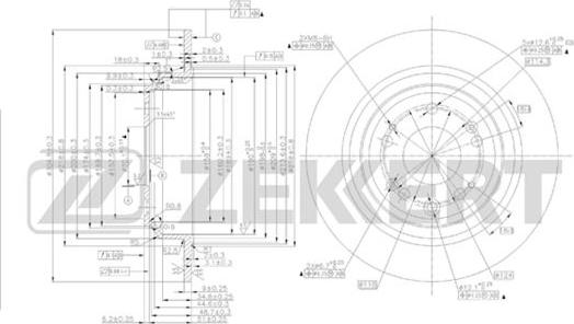 Zekkert BS-5493 - Əyləc Diski furqanavto.az