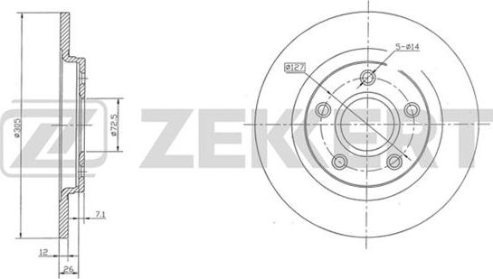 Zekkert BS-5492 - Əyləc Diski furqanavto.az